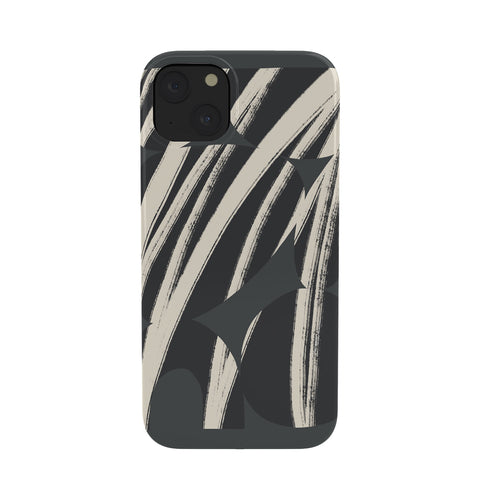 Bohomadic.Studio Abstract Shape with Black Line Phone Case