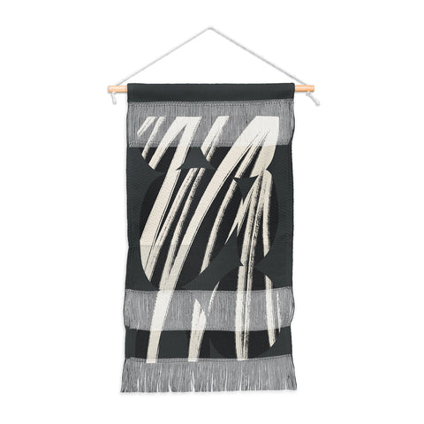 Bohomadic.Studio Abstract Shape with Black Line Wall Hanging Portrait