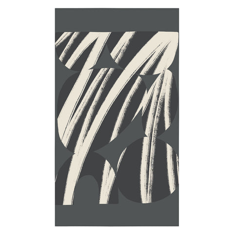 Bohomadic.Studio Abstract Shape with Black Line Tablecloth