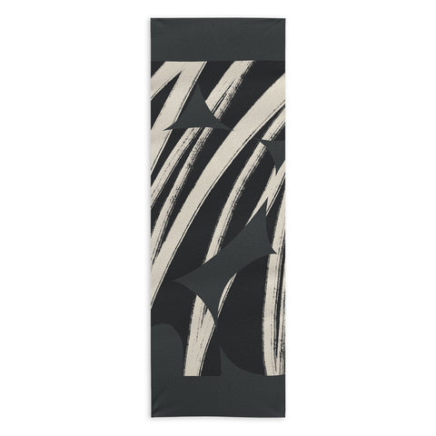 Bohomadic.Studio Abstract Shape with Black Line Yoga Towel