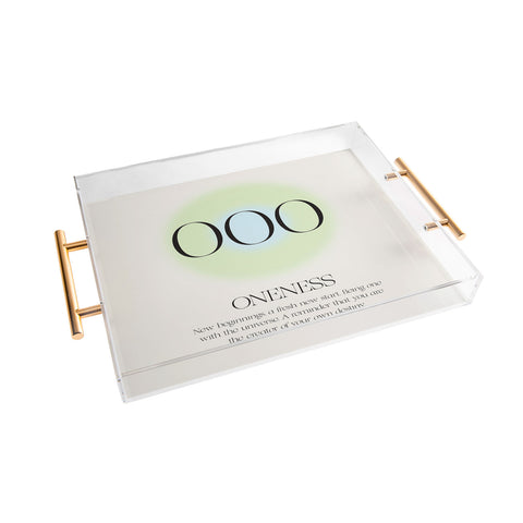 Bohomadic.Studio Angel Number 000 Oneness Acrylic Tray