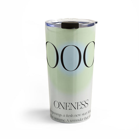 Bohomadic.Studio Angel Number 000 Oneness Travel Mug