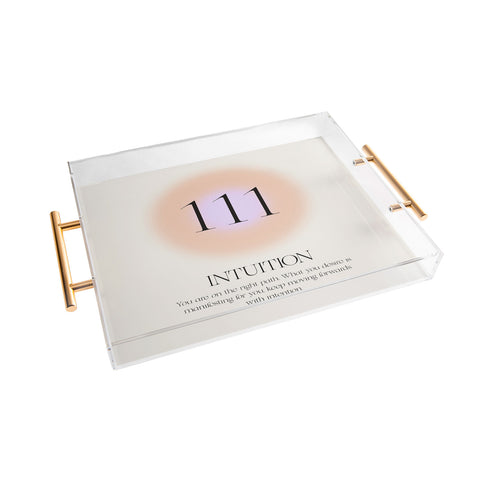 Bohomadic.Studio Angel Number 111 Intuition Acrylic Tray