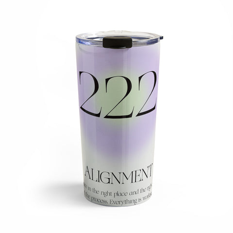 Bohomadic.Studio Angel Number 222 Alignment Travel Mug