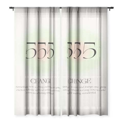 Bohomadic.Studio Angel Number 555 Change Sheer Non Repeat