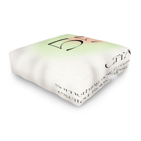 Bohomadic.Studio Angel Number 555 Change Outdoor Floor Cushion