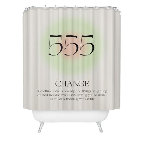 Bohomadic.Studio Angel Number 555 Change Shower Curtain
