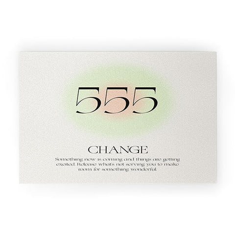 Bohomadic.Studio Angel Number 555 Change Welcome Mat