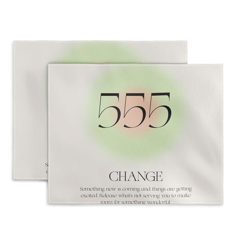 Bohomadic.Studio Angel Number 555 Change Placemat