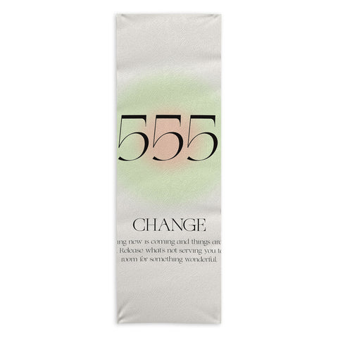 Bohomadic.Studio Angel Number 555 Change Yoga Towel