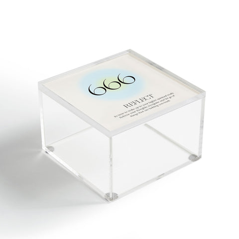 Bohomadic.Studio Angel Number 666 Reflect Acrylic Box