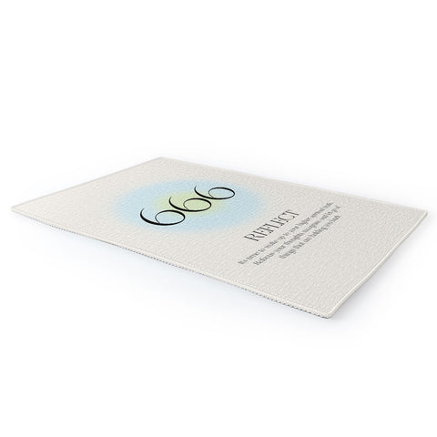 Bohomadic.Studio Angel Number 666 Reflect Area Rug