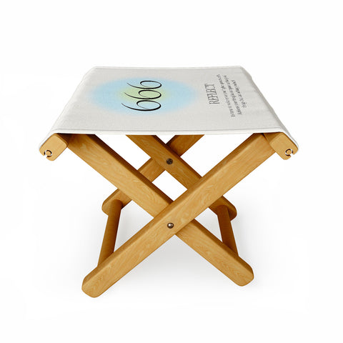 Bohomadic.Studio Angel Number 666 Reflect Folding Stool