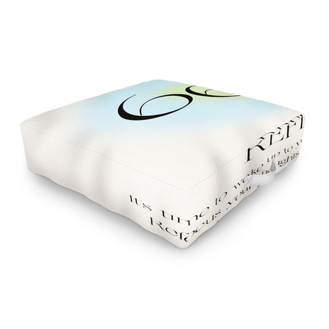 Bohomadic.Studio Angel Number 666 Reflect Outdoor Floor Cushion