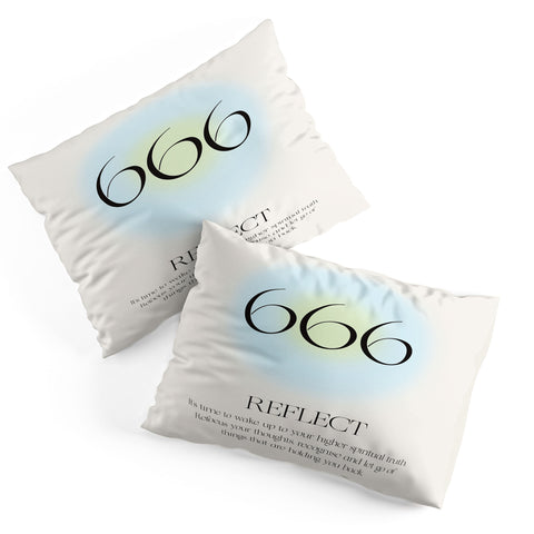 Bohomadic.Studio Angel Number 666 Reflect Pillow Shams