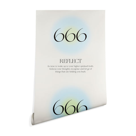 Bohomadic.Studio Angel Number 666 Reflect Wallpaper