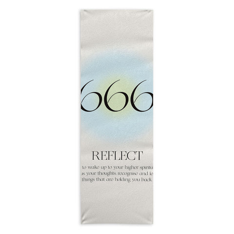 Bohomadic.Studio Angel Number 666 Reflect Yoga Towel