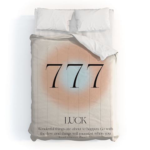 Bohomadic.Studio Angel Number 777 Luck Comforter