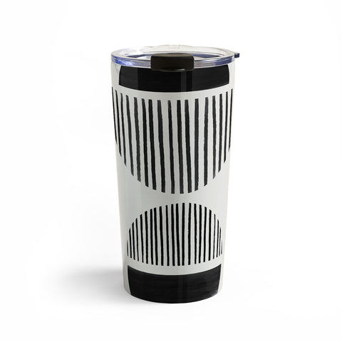 Bohomadic.Studio Balancing Stripes NO1 Black Travel Mug