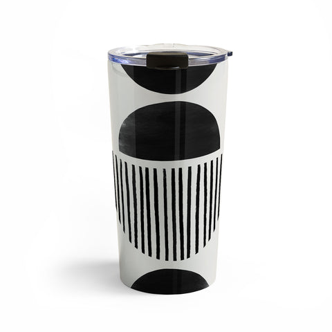 Bohomadic.Studio Balancing Stripes NO2 Black Travel Mug