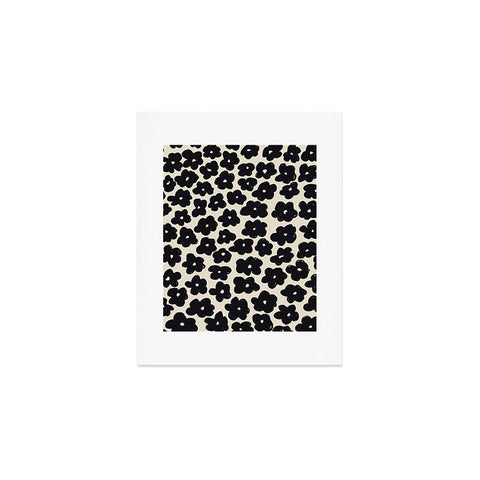 Bohomadic.Studio Black and White Daisy Pattern Art Print