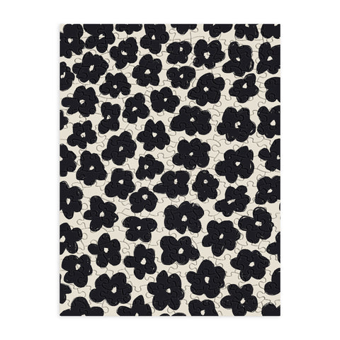 Bohomadic.Studio Black and White Daisy Pattern Puzzle