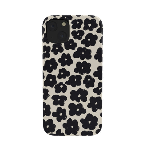 Bohomadic.Studio Black and White Daisy Pattern Phone Case