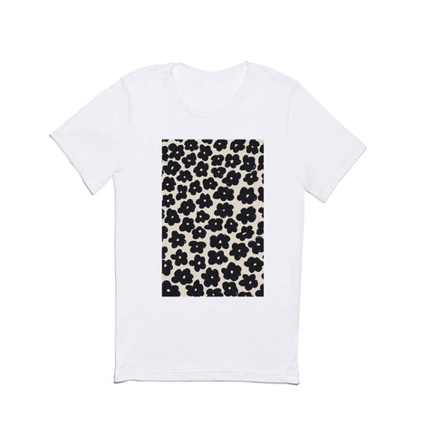 Bohomadic.Studio Black and White Daisy Pattern Classic T-shirt