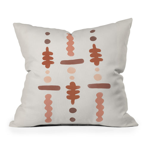 Bohomadic.Studio Botanical Garden Elements 3 Outdoor Throw Pillow