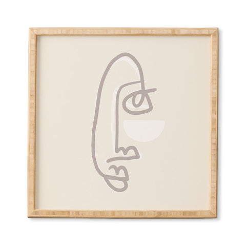 Bohomadic.Studio Female Line Face Framed Wall Art havenly