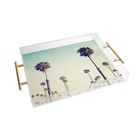 Bree Madden California Palm Trees Acrylic Tray
