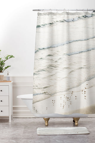 Bree Madden Calm Waves Shower Curtain And Mat