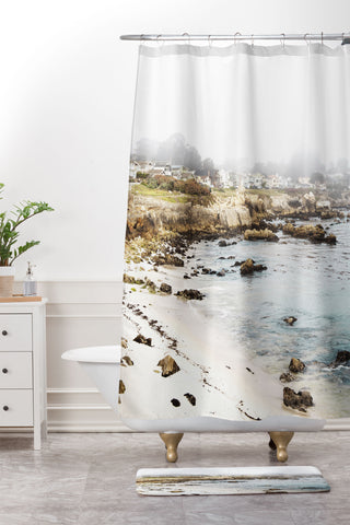 Bree Madden Coastal Monterey Shower Curtain And Mat