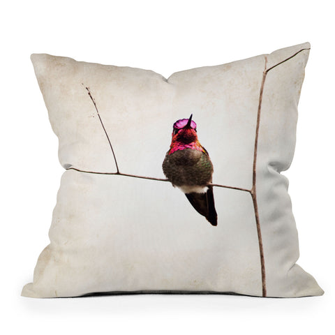 Bree Madden Little Hummingbird Outdoor Throw Pillow