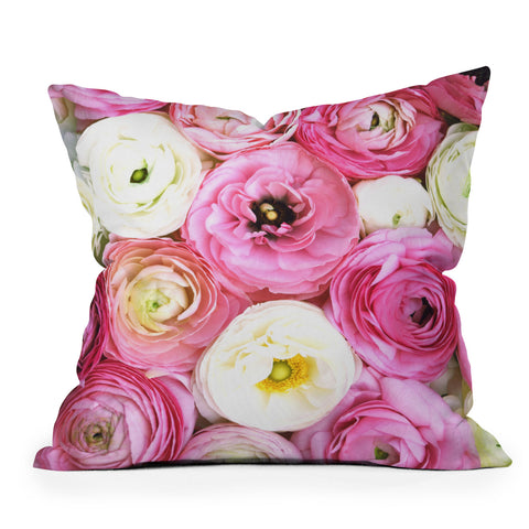 Bree Madden Pastel Floral Outdoor Throw Pillow