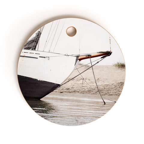 Bree Madden Sail Boat Cutting Board Round