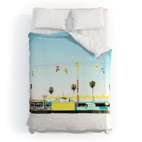 Bree Madden Santa Cruz Beach Duvet Cover