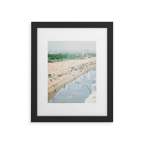 Bree Madden Santa Monica Beach Framed Art Print