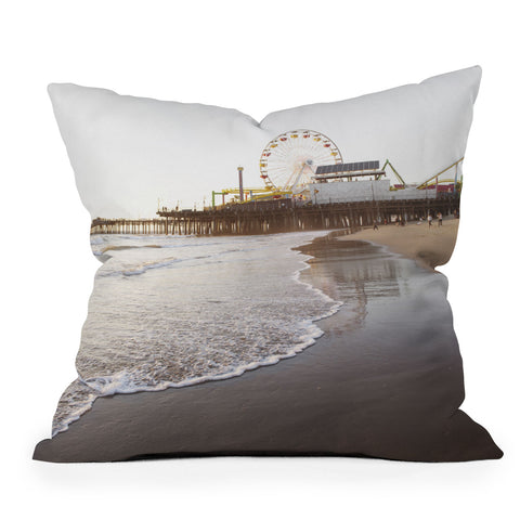 Bree Madden Santa Monica Sunset Outdoor Throw Pillow