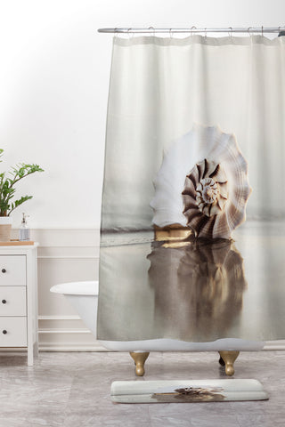 Bree Madden Seashell Shower Curtain And Mat
