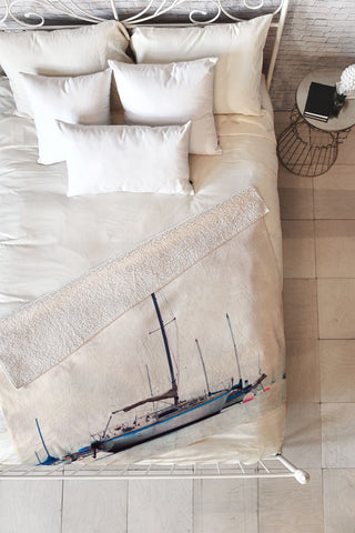 Bree Madden Ships At Sea Fleece Throw Blanket