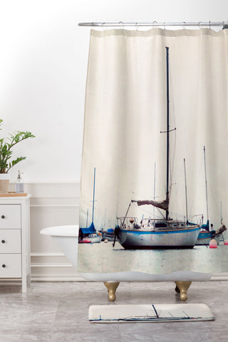 Bree Madden Ships At Sea Shower Curtain And Mat