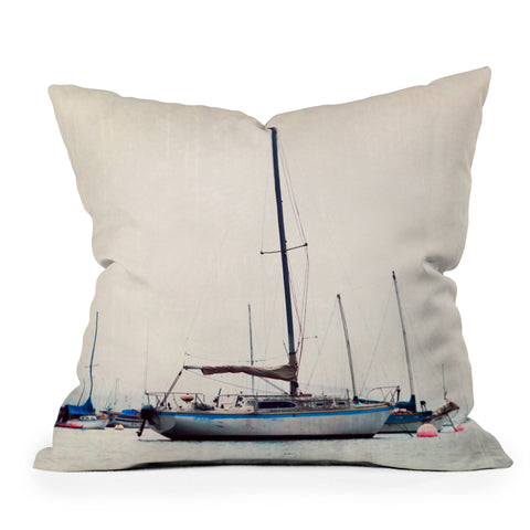 Bree Madden Ships At Sea Outdoor Throw Pillow