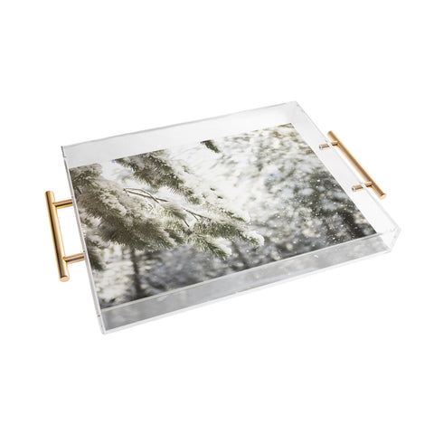 Bree Madden Snow Falling Acrylic Tray