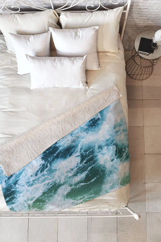 Bree Madden Swirling Sea Fleece Throw Blanket