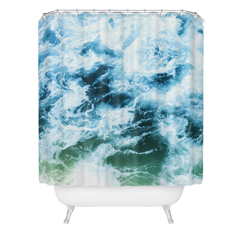 Bree Madden Swirling Sea Shower Curtain