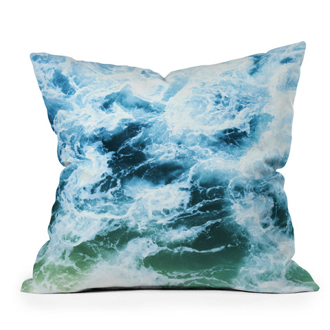 Bree Madden Swirling Sea Outdoor Throw Pillow
