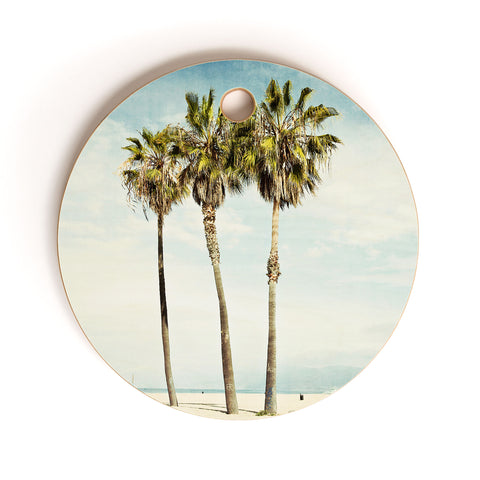 Bree Madden Venice Beach Palms Cutting Board Round