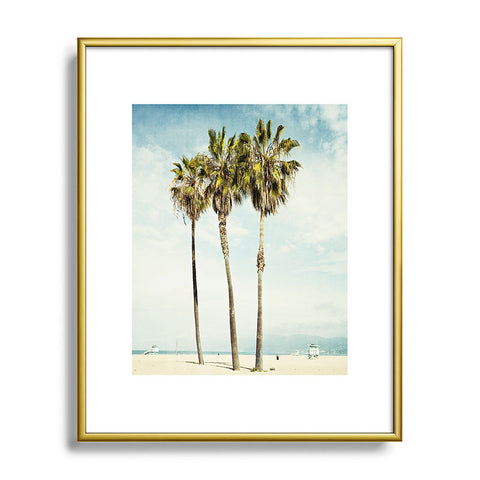 Bree Madden Venice Beach Palms Metal Framed Art Print