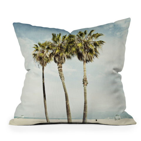 Bree Madden Venice Beach Palms Throw Pillow